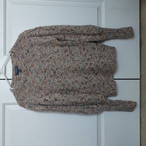 Modcloth Speckled and Puffed Pullover Sweater in Cream Multi